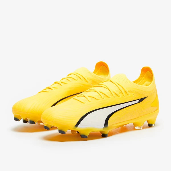 Ultra Ultimate FG/AG - Jaune Enflammé/Blanc Puma/Noir Puma