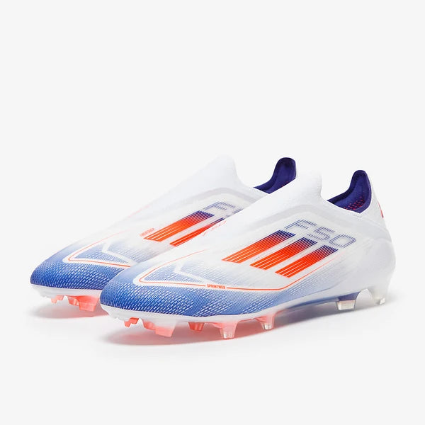 F50 Elite FG Laceless - Bleu / Blanc / Rouge