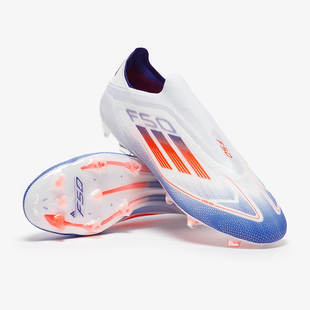 F50 Elite FG Laceless - Bleu / Blanc / Rouge