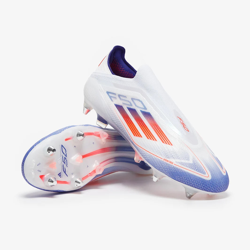 F50 Elite SG Laceless - Bleu / Blanc / Rouge