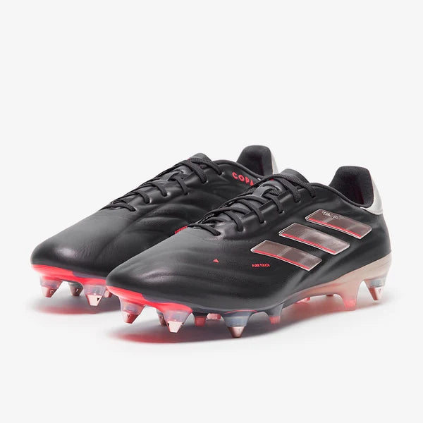 adidas Copa Pure 2 Elite Cuir SG - Noir Aurore/Platin Métallique/Turbo