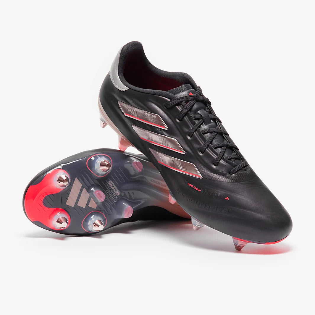 adidas Copa Pure 2 Elite Cuir SG - Noir Aurore/Platin Métallique/Turbo
