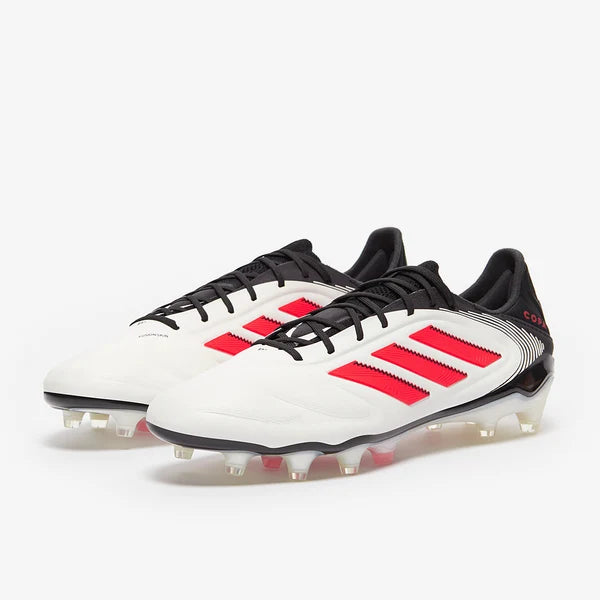 Copa Icon III FG Elite Cuir - Blanc/Rouge Lucide/Noir