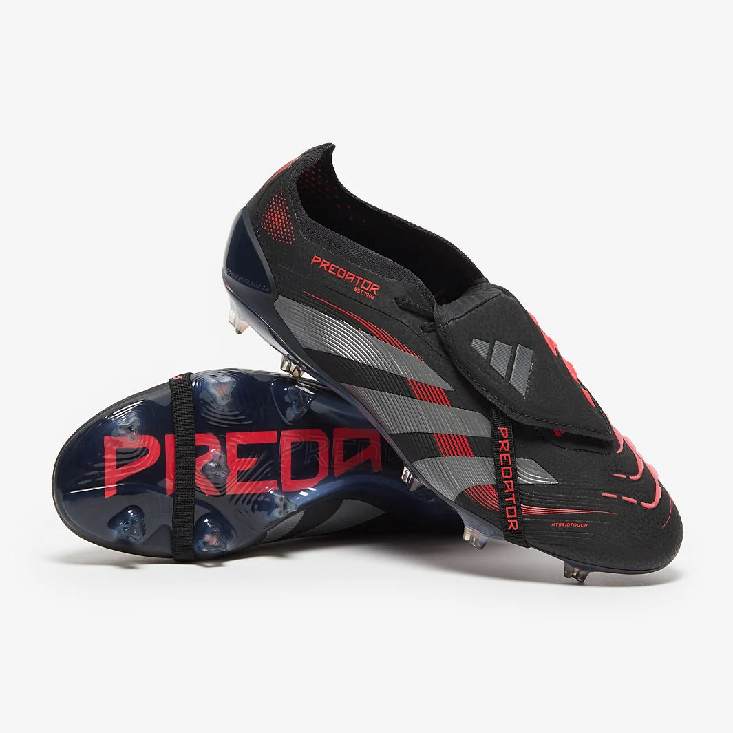 Predator 24 Tongue FG Elite - Rouge sombre / Noir / Gris