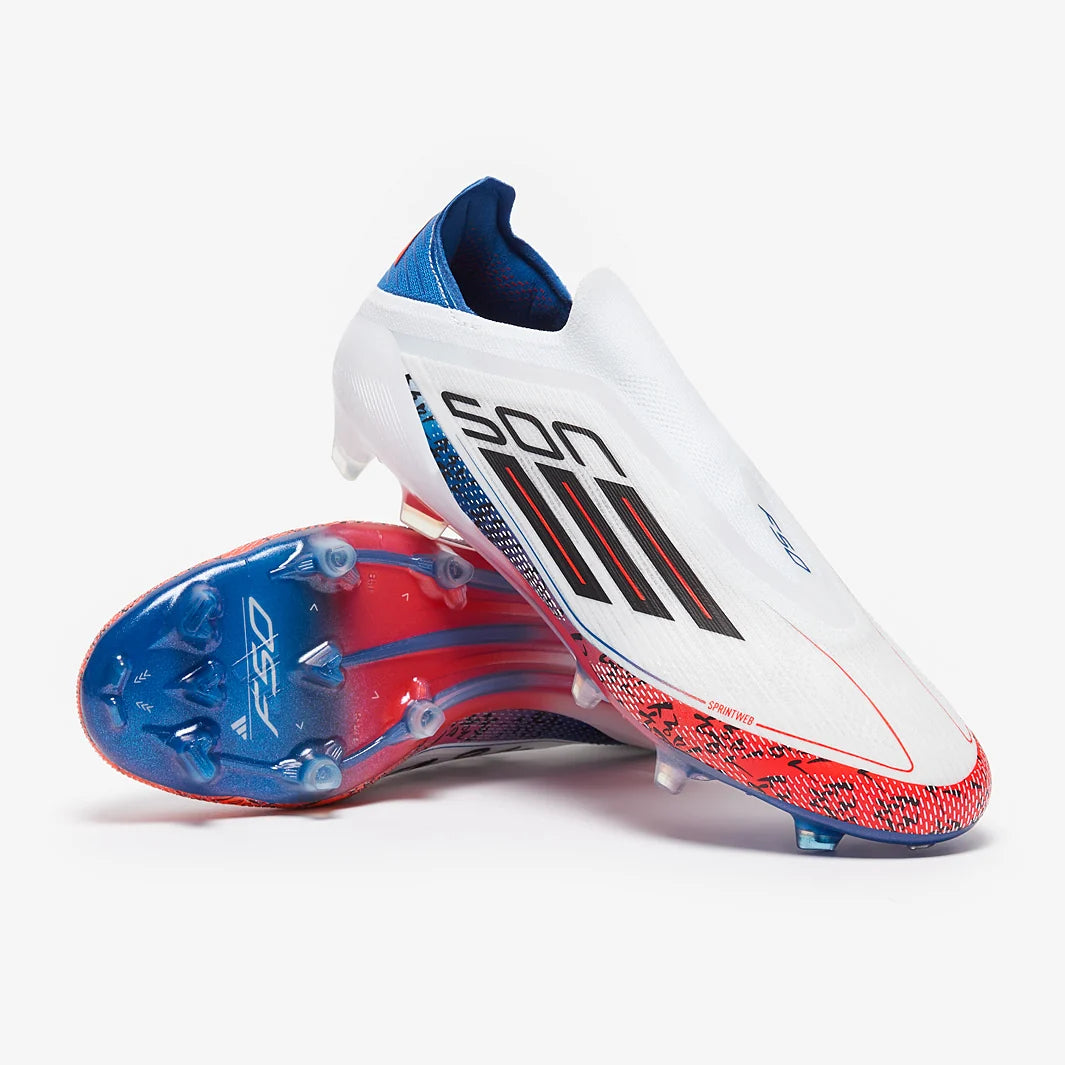 F50 Elite FG Laceless X Eungh Min Son - Blanc / Bleu / Orange
