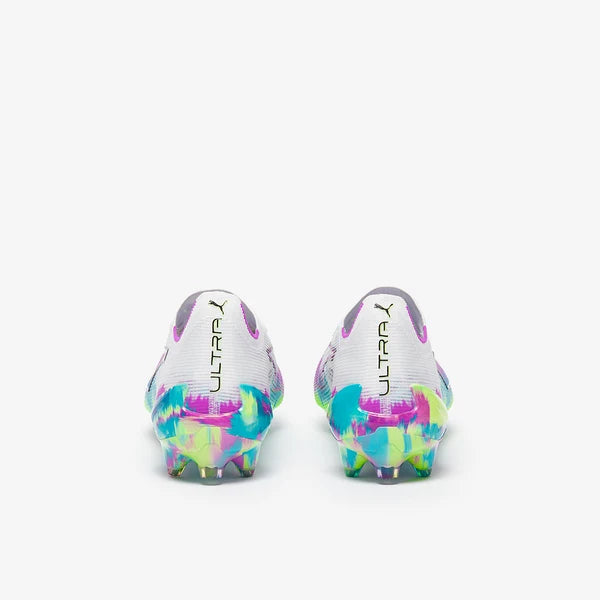 Ultra 6 Ultimate Brilliance FG - Blanc Puma/Pomme Fizzy/Aqua Vif/Magenta Pur