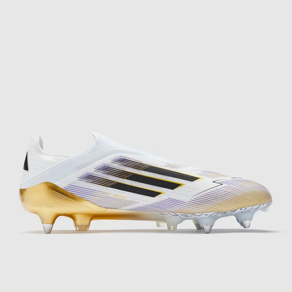 F50 Hyperfast Laceless SG Elite - Blanc/Noir/Or Métallique