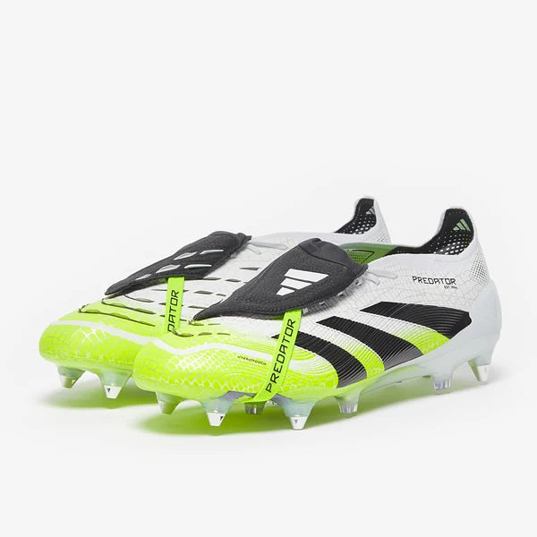 Predator 26 Tongue SG Elite - Blanc / Noir / Jaune fluo