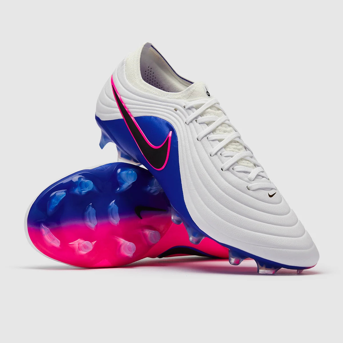 Tiempo Maestro FG Elite - Blanc/Noir/Bleu Rapide/Rose Explosif