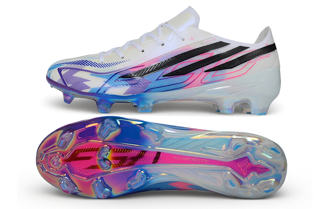 F50 Hyperfast FG Elite - Blanc / Violet / Rose / Bleu