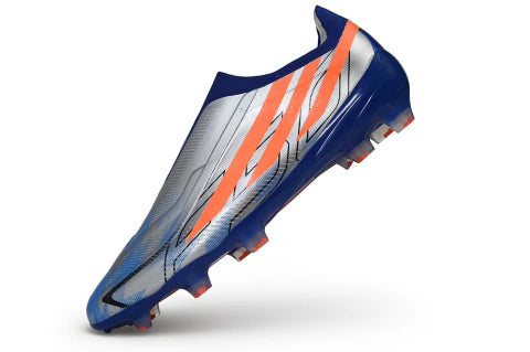 F50 Hyperfast FG Elite Laceless - Bleu / Argenté / Orange
