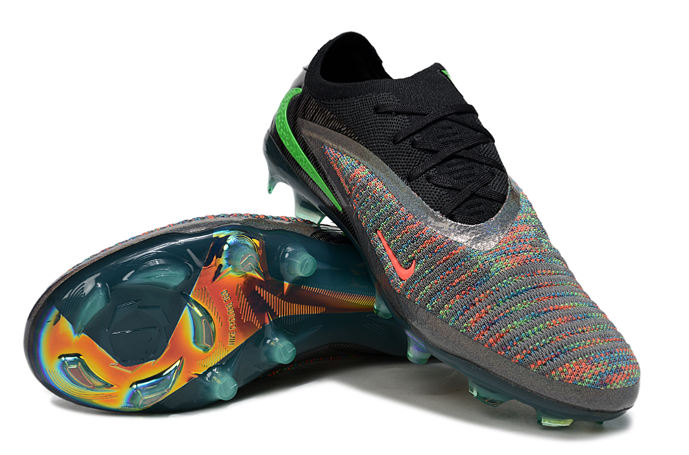 Phantom 6 Elite Low Cut FG - Noir / Vert / Multicolore