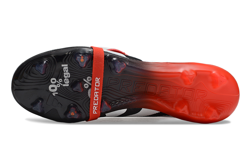 Predator 25 Elite FG Fold-Over Tongue - Noir / Rouge / Blanc