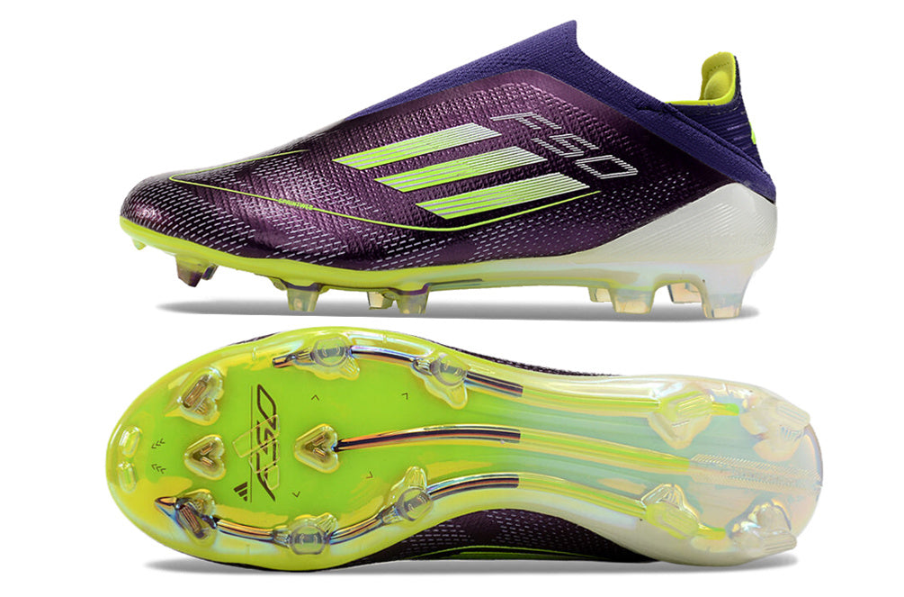 F50+ FG Elite Laceless - Violet Rapide/Blanc Ftwr/Citron Lucide