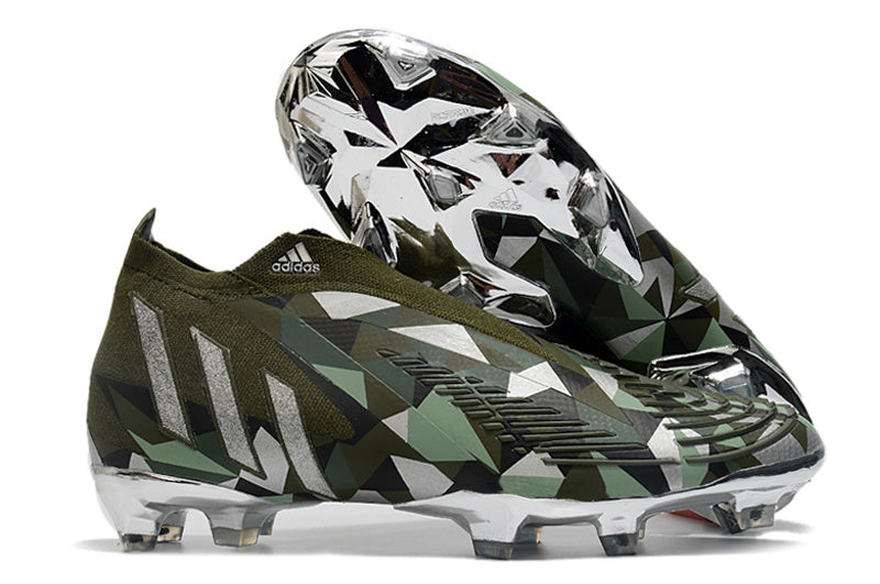 Predator Edge Geometric+ Elite FG - Vert militaire / Blanc