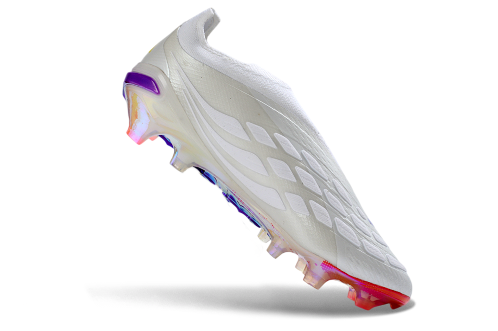 Predator 26 Laceless FG Elite - Blanc / Beige / Multicolore