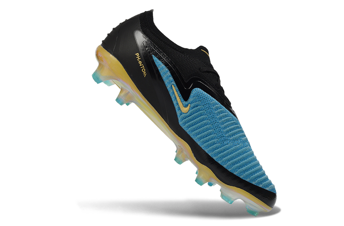 Phantom 6 Elite Low Cut FG - Noir / Bleu / Doré