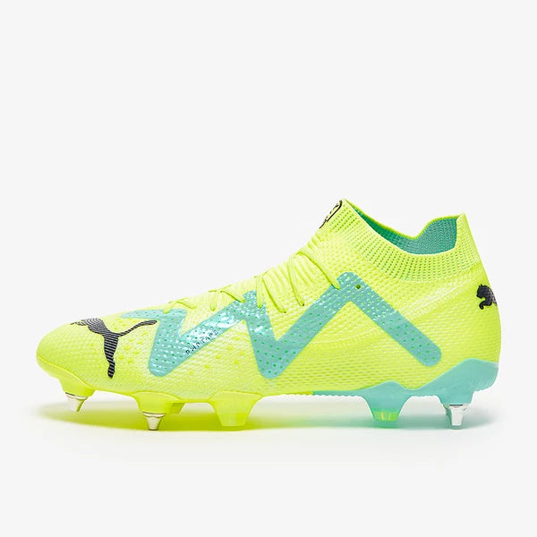 Puma Future Ultimate SG - Jaune vif / Noir Puma / Menthe poivrée électrique