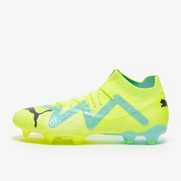 Puma Future Ultimate FG/AG - Jaune vif / Noir Puma / Menthe poivrée électrique