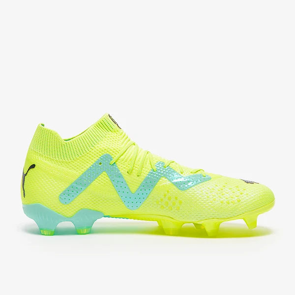 Puma Future Ultimate FG/AG - Jaune vif / Noir Puma / Menthe poivrée électrique