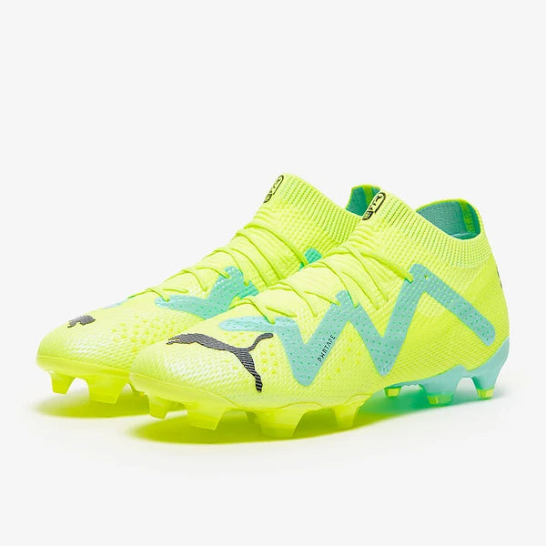 Puma Future Ultimate FG/AG - Jaune vif / Noir Puma / Menthe poivrée électrique