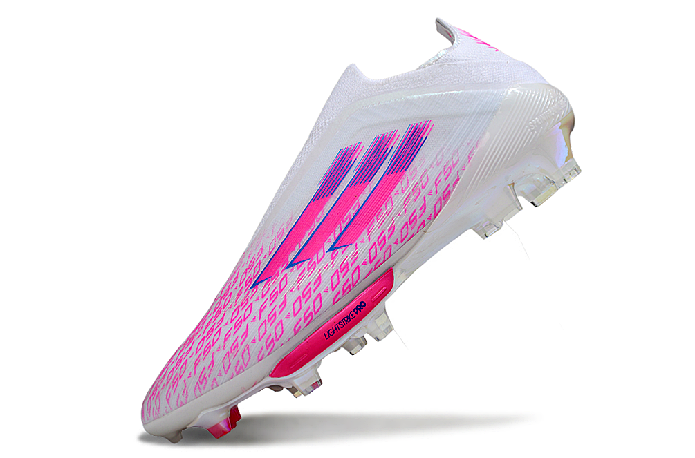 F50+ FG Elite Sparkfusion Laceless Low Cut - Blanc / Rose