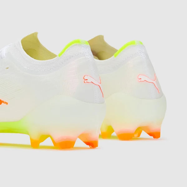 Ultra Nitro 7 Ultimate FG - Puma Blanc/Jaune Alerte/Heat Fire
