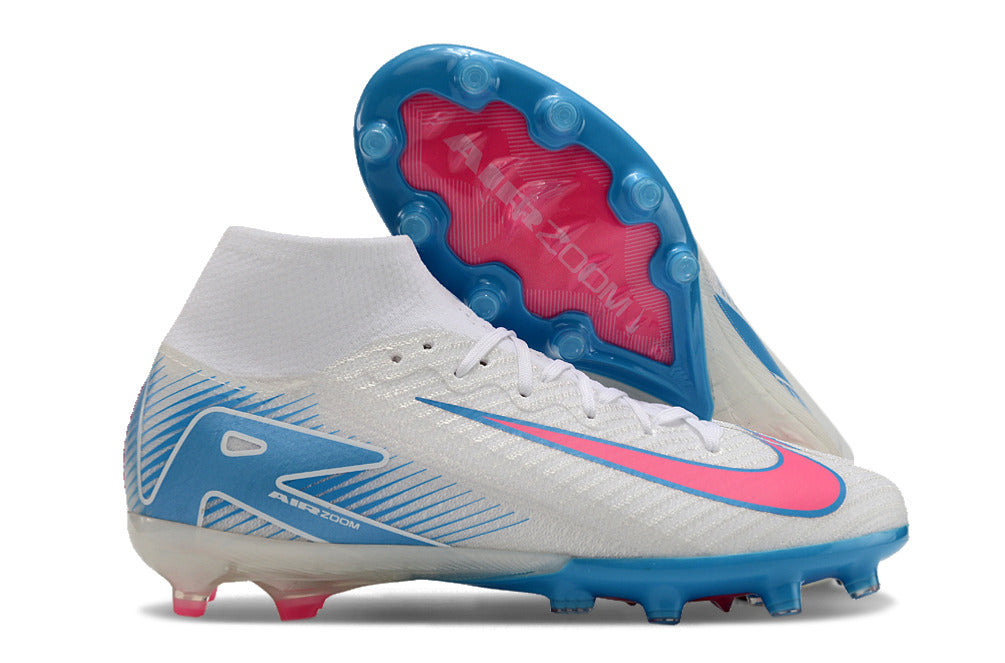 Mercurial Vapor 16 Air Zoom Elite AG - Bleu / Blanc / Rose