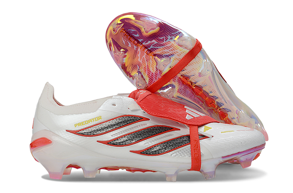 Predator 26 Tongue FG Elite - Blanc / Rouge