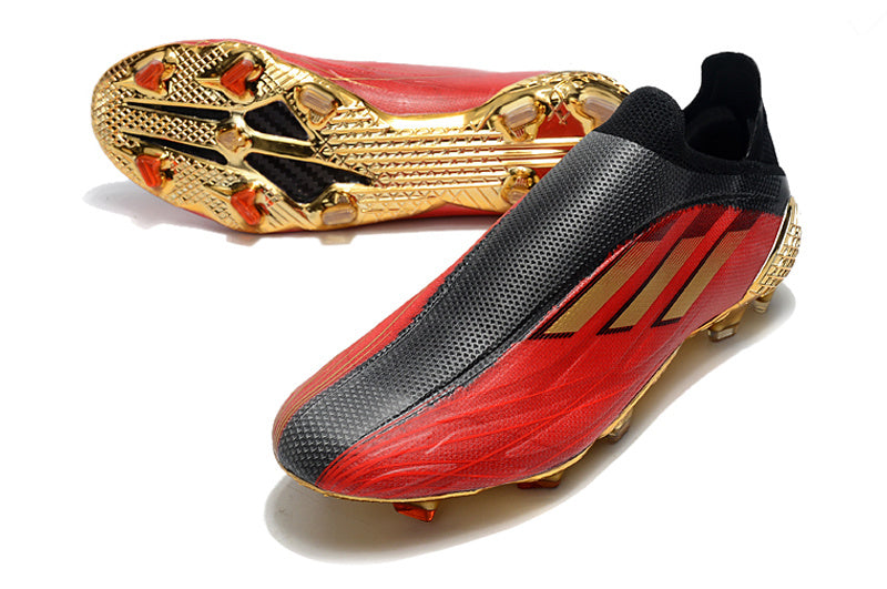 Adidas X Speedflow+ FG Elite - Noir / Rouge / Doré