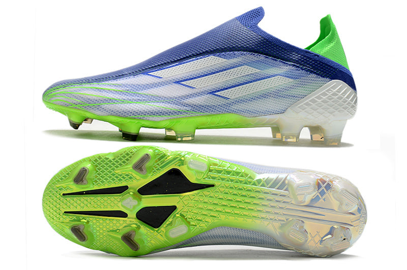 Adidas X Speedflow+ FG Elite - Bleu / Vert / Blanc