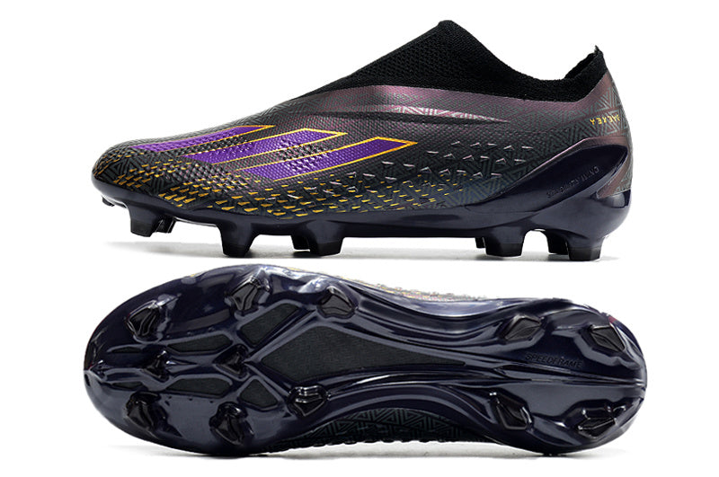 Adidas X Speedportal+ Laceless FG Elite - Noir / Violet / Jaune
