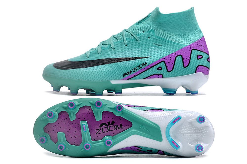Mercurial Vapor 16 Air Zoom Elite AG - Vert turquoise / Violet