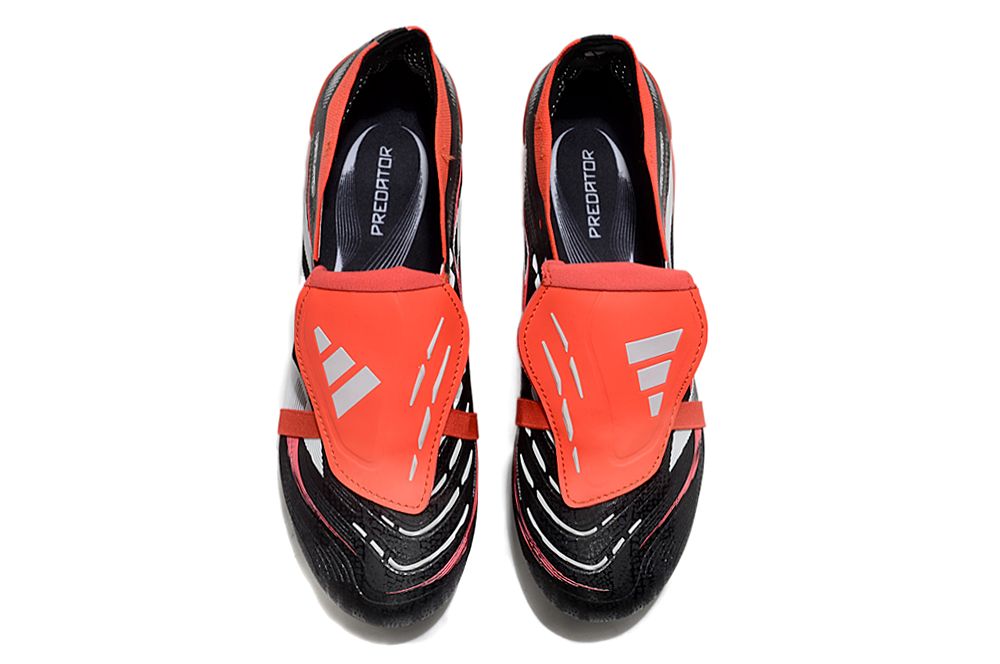 Predator 25 Elite FG Fold-Over Tongue - Noir / Rouge / Blanc