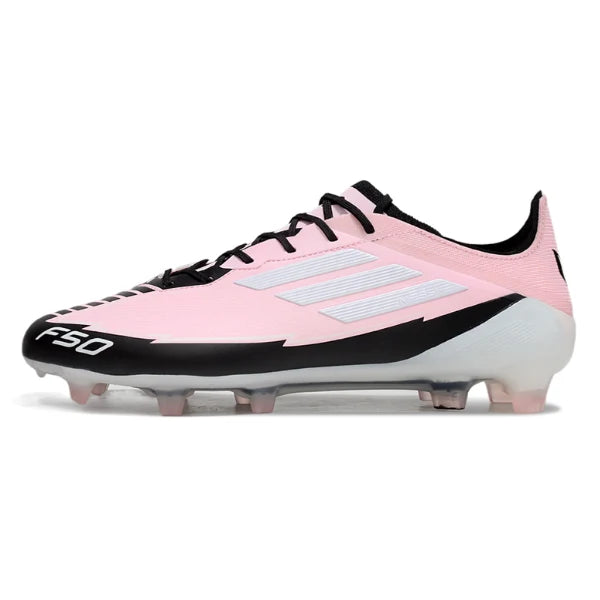 F50 Elite FG Laceless X Léo Messi - Noir / Blanc / Rose