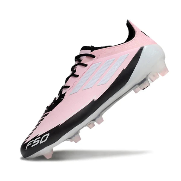 F50 Elite FG Laceless X Léo Messi - Noir / Blanc / Rose