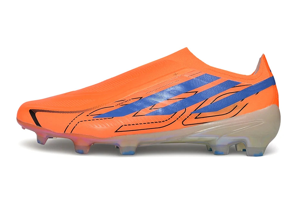F50 Hyperfast Laceless FG Elite - Orange / Blue
