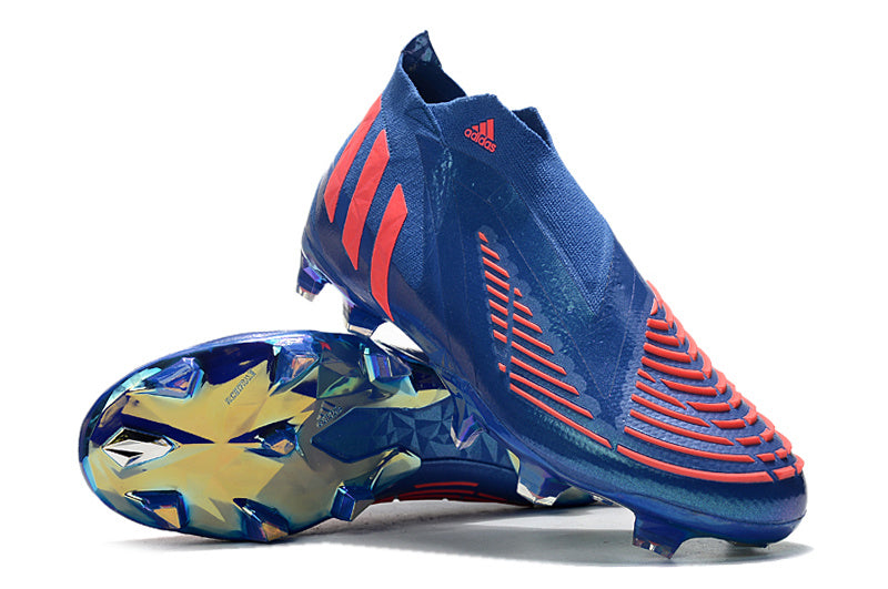 Predator Edge Geometric+ Elite FG - Bleu / Orange