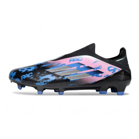 F50 Elite FG Laceless - Noir / Rose / Bleu