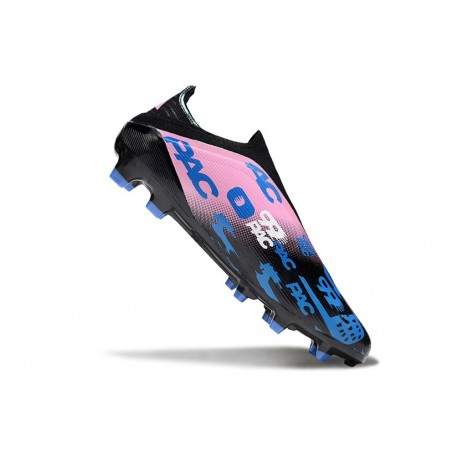 F50 Elite FG Laceless - Noir / Rose / Bleu