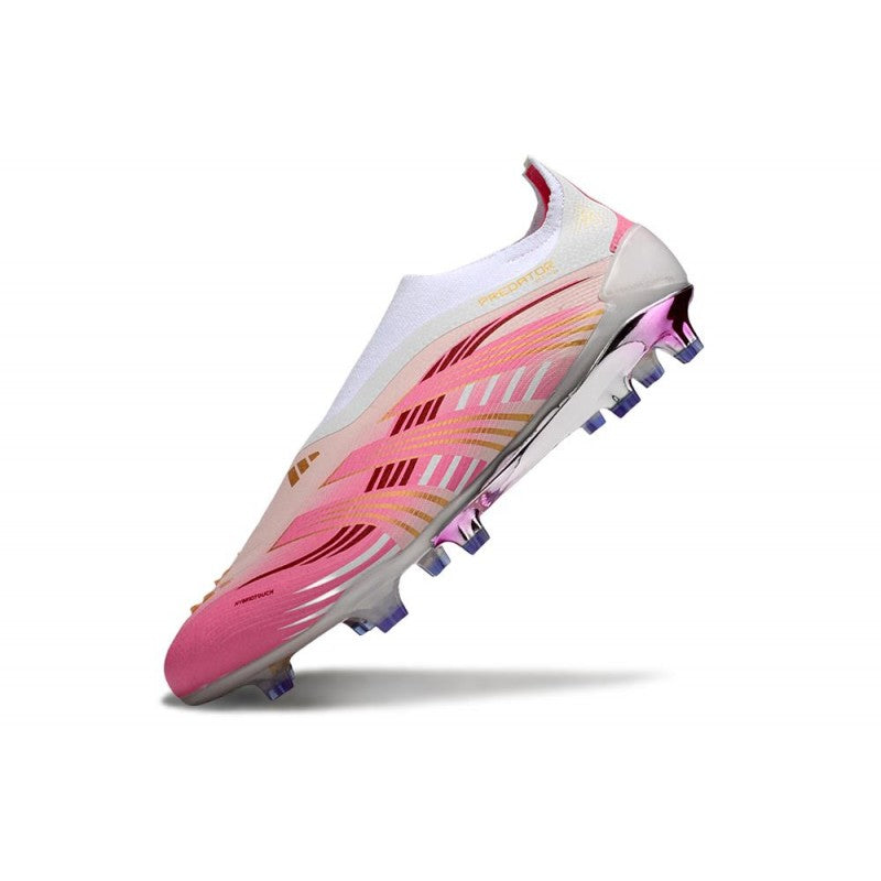 Predator 25 Elite FG Fold-Over Tongue - Rose / Blanc / Doré