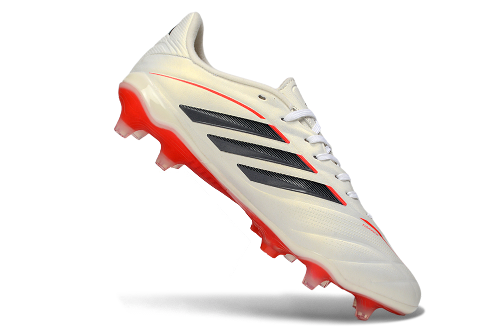 adidas Copa Pure II+ Elite FG - Blanc/Rouge/Noir/Beige