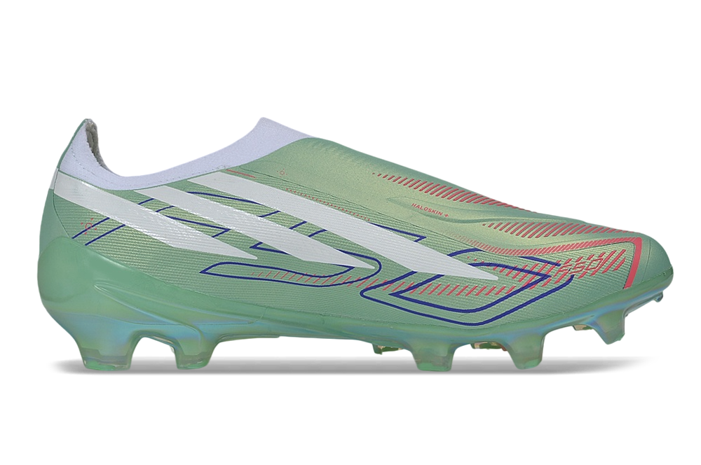 F50 Hyperfast Laceless FG Elite - Jade / Blanc / Multicolore