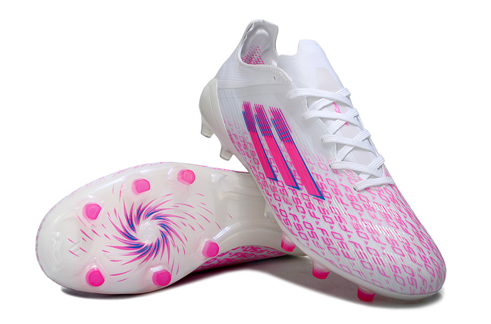 F50 FG Elite Sparkfusion Low Cut - Blanc / Rose