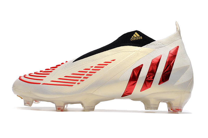 Predator Edge Geometric+ Elite FG - Beige / Rouge