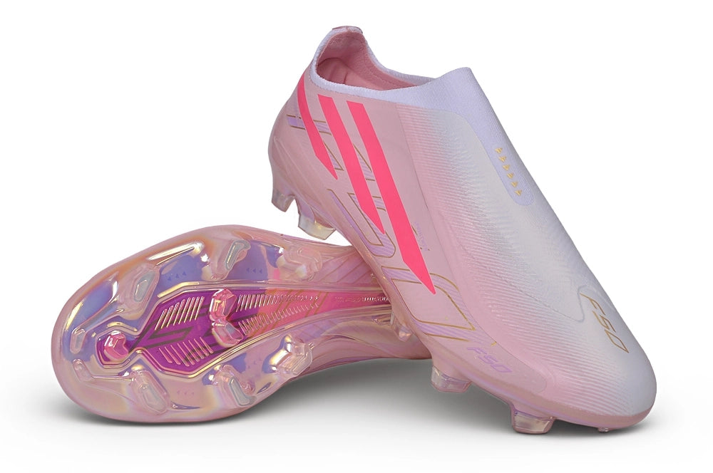 F50 Hyperfast Laceless FG Elite - Blanc / Rose