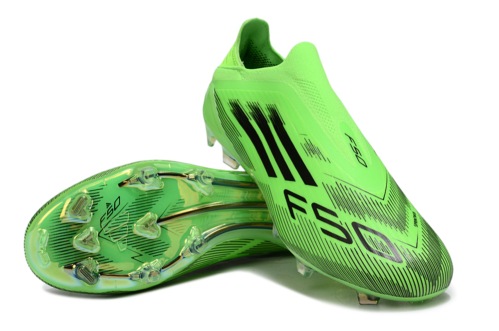 F50 Elite FG Laceless - Vert fluo / Noir