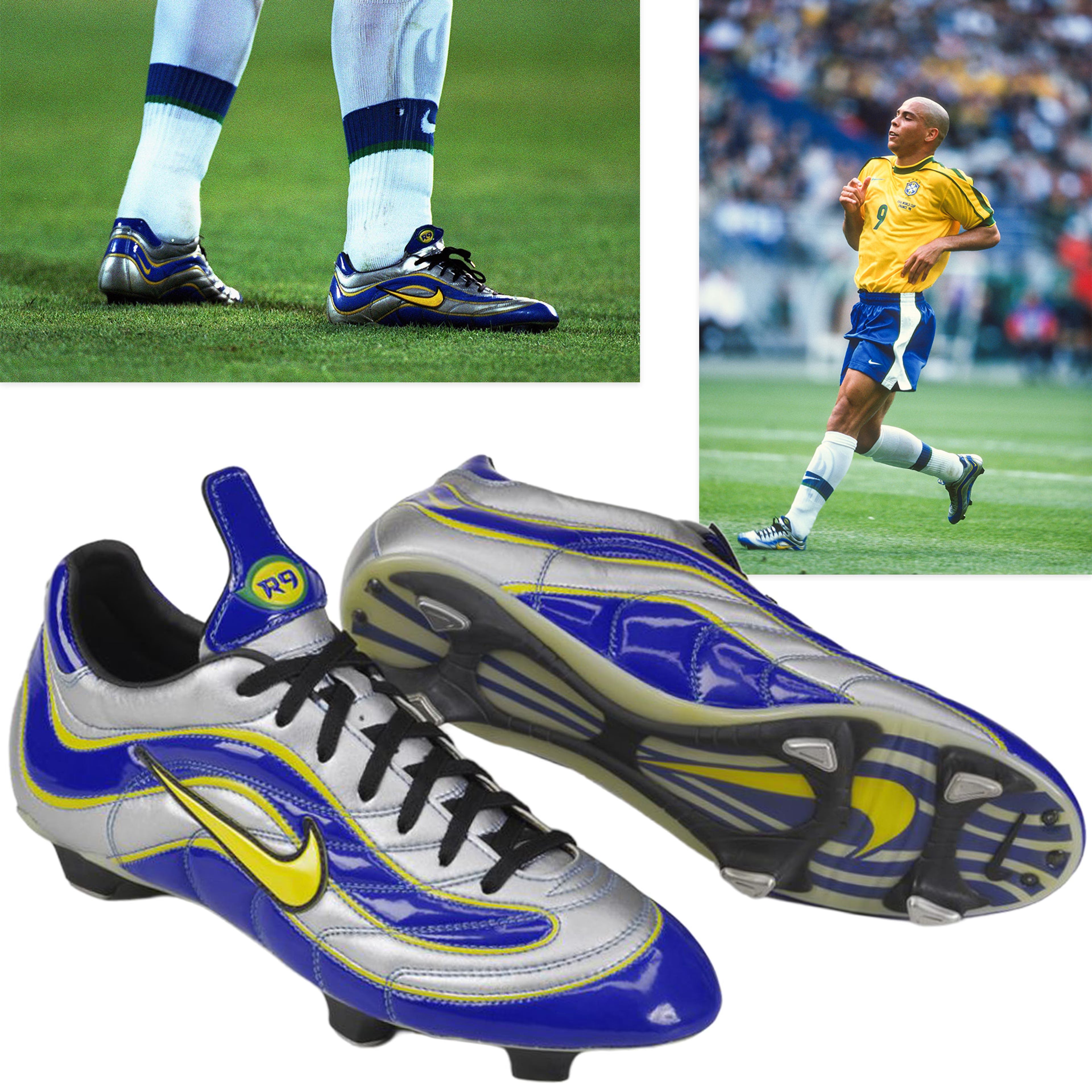 Mercurial Vapor 1 Elite FG R9 Boot - Argent / Bleu / Jaune