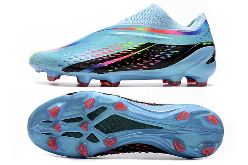 Adidas X Speedportal+ Laceless FG Elite - Noir / Bleu / Multicolore