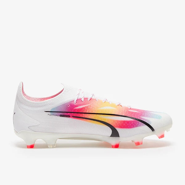 Ultra Ultimate FG/AG - Blanc Puma/Orchidée de Feu